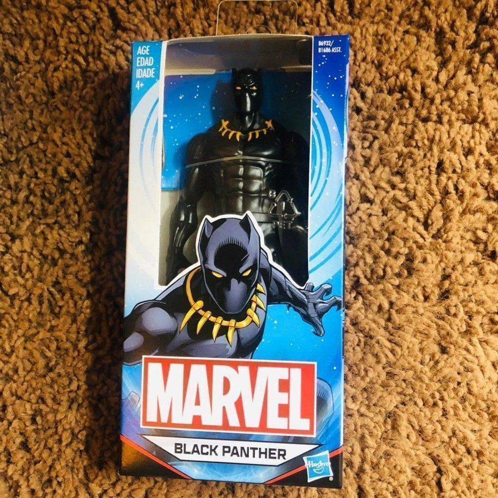 Brand New Marvel Black‎ Panther action figure by Hasbro, 6 inches tall For kids